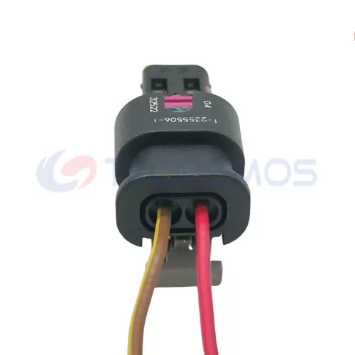 Auto Parts Fuel Injector Plug Car Connector Sensor Suitable for Volkswagen 2-pin Female 1-1718643-1 - image 4